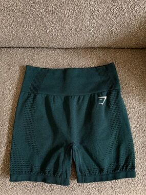 Gymshark Vital Seamless 2.0 High-Waist Bike Shorts in Dark Green